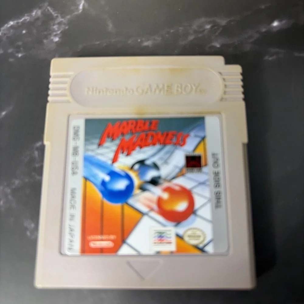Game Boy & Color Nintendo Lot - Soccer Mania, Mia Hamm, Balloon Kid & Marble Mad